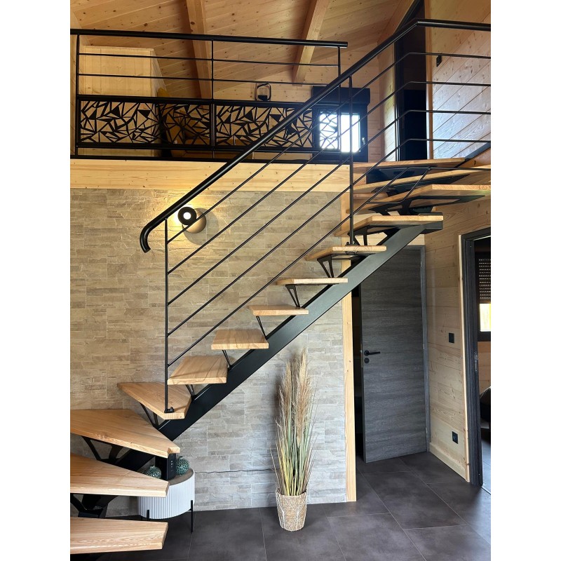 Escalier bois métal