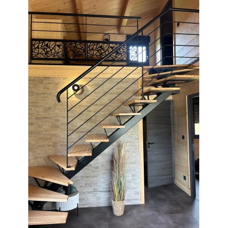 Escalier bois métal