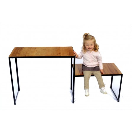 Petit bureau  bois metal