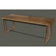 Table chêne bois métal