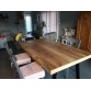 Table bois métal en noyer