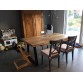 Table bois métal en noyer