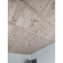 Plafon bois et parquet fabrication maison