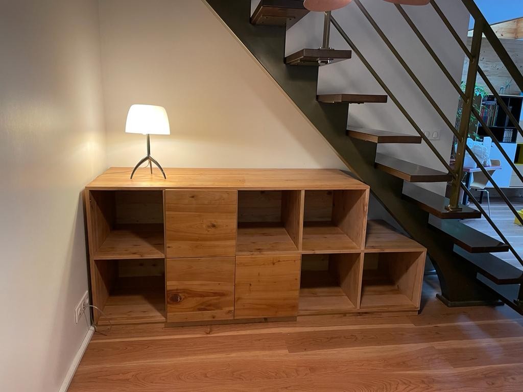 Aménagement sous escalier — vue 1 — Bois Joli Création