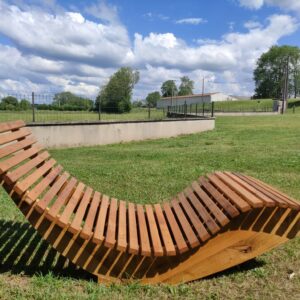 Chaise longue cintrée — vue 1 — Bois Joli Création