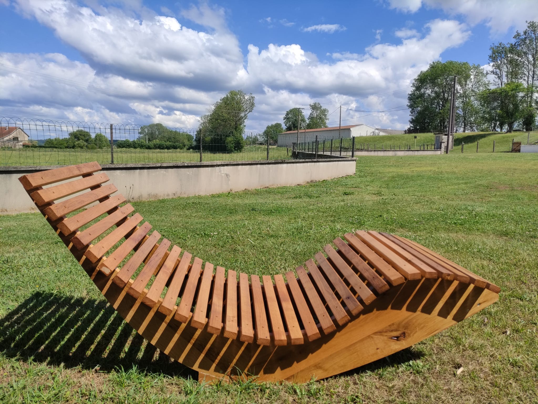Chaise longue cintrée — vue 1 — Bois Joli Création