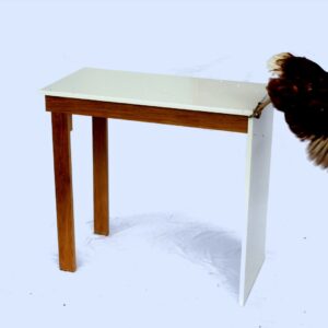 bureau bois laque — vue 1 — Bois Joli Création