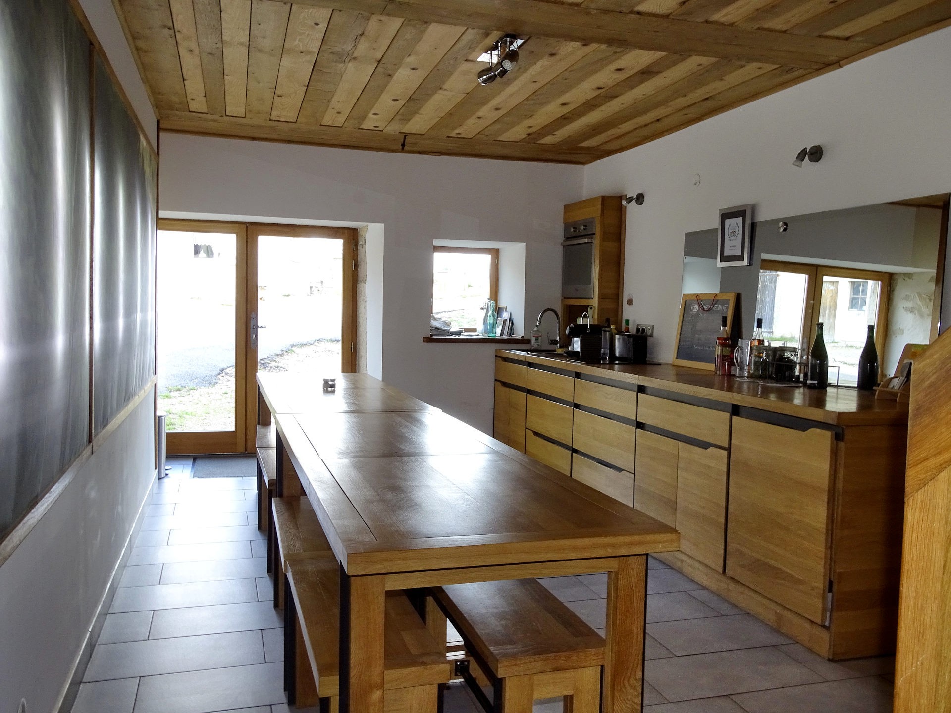 Cuisine bois métal — vue 1 — Bois Joli Création