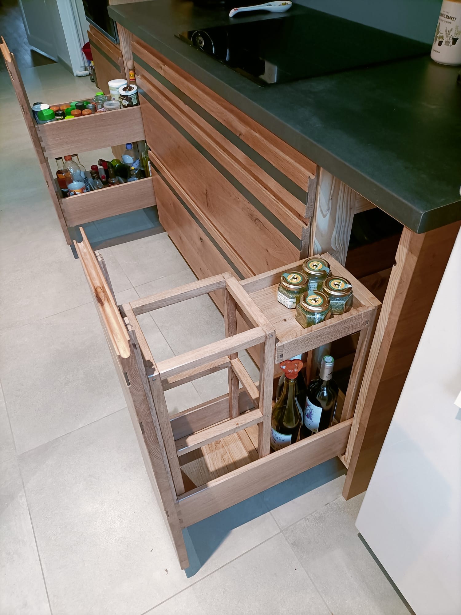 Cuisine incrustations — vue 3 — Bois Joli Création