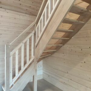 Escalier chêne sapin — vue 1 — Bois Joli Création
