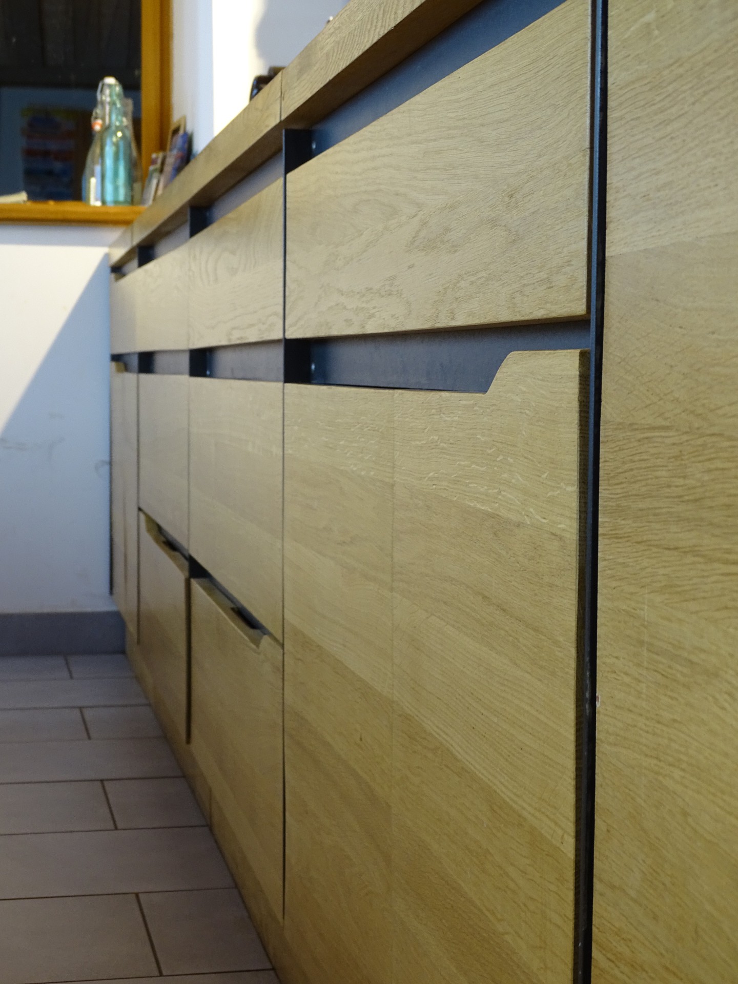 Cuisine bois métal — vue 3 — Bois Joli Création