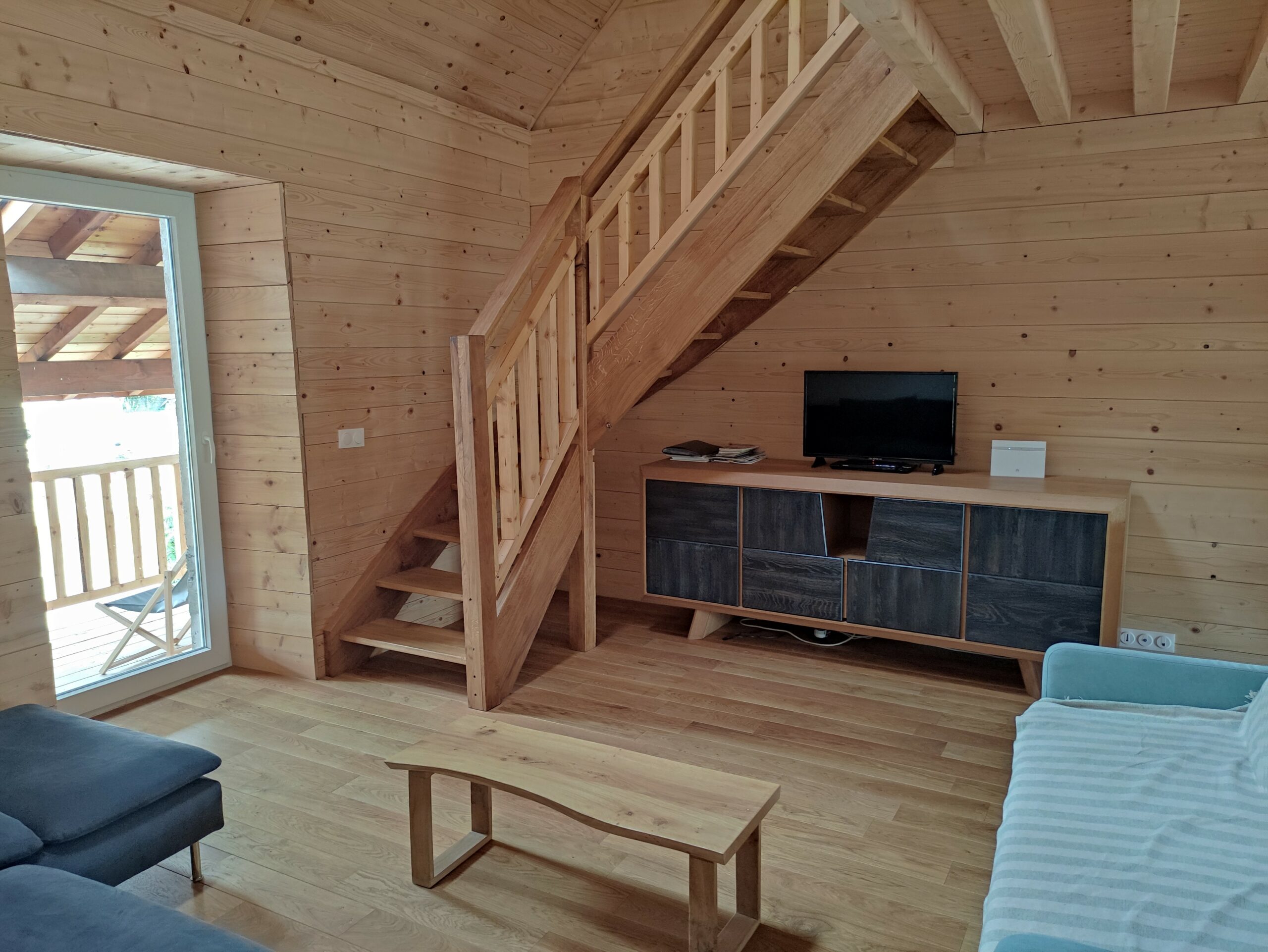 Table basse live edge — vue 1 — Bois Joli Création